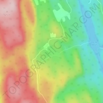 Carte topographique Lac Payette, altitude, relief