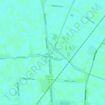 Carte topographique Stone Bridge Drain, altitude, relief