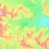 Carte topographique South Rimo Glacier, altitude, relief