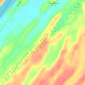 Carte topographique Sherman Lake, altitude, relief