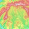 Carte topographique Forêt domaniale de la Grésigne, altitude, relief