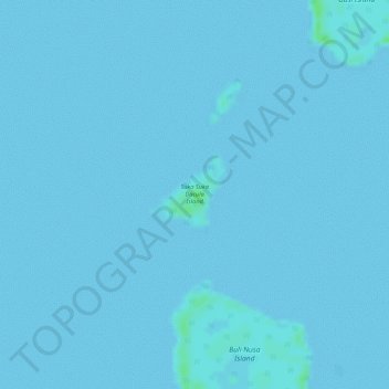 Carte topographique Suka Suka Dacula Island, altitude, relief