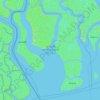 Carte topographique Sundarbans West Wildlife Sanctuary, altitude, relief