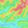 Carte topographique Monsau, altitude, relief