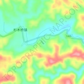 Carte topographique 马史峪水库, altitude, relief