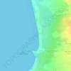 Carte topographique Plage de la Torche, altitude, relief