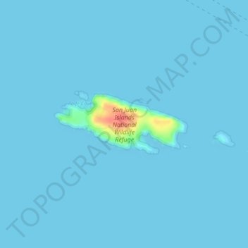 Carte topographique Matia Island, altitude, relief