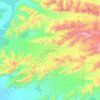 Carte topographique Miles Glacier, altitude, relief