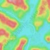 Carte topographique Lac Kinney, altitude, relief