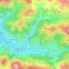 Carte topographique Ríu Allones, altitude, relief
