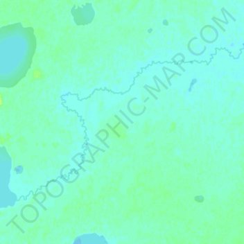 Carte topographique Мишина, altitude, relief