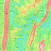 Carte topographique Chongqing, carte du relief, carte des altitudes