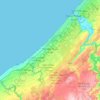 Carte topographique Témara, carte du relief, carte des altitudes