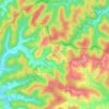 Carte topographique Trdkova, carte du relief, carte des altitudes