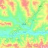 Carte topographique 定日县, carte du relief, carte des altitudes