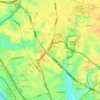 Carte topographique 天台6, altitude, relief