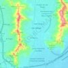 Carte topographique San Diego, carte du relief, carte des altitudes