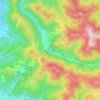 Carte topographique Besnica, carte du relief, carte des altitudes