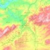 Carte topographique Constantine, carte du relief, carte des altitudes