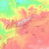 Carte topographique Tiaret, altitude, relief