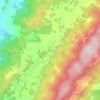 Carte topographique 芦池, carte du relief, carte des altitudes