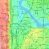 Carte topographique 渝碚路街道, carte du relief, carte des altitudes