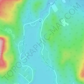 Carte Topographique Lac Ouareau Altitude Relief