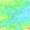 Carte topographique Luoyang, carte du relief, carte des altitudes