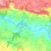 Carte topographique Cadoudal, altitude, relief