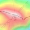 Carte topographique Пик Победы Жеңиш чокусу 托木尔峰 Jengish Chokusu, carte du relief, carte des altitudes