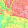 Carte topographique Plouay, altitude, relief
