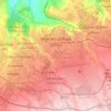 Carte topographique Meknès, carte du relief, carte des altitudes