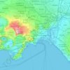 Carte topographique Naples, carte du relief, carte des altitudes