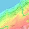Carte topographique Skhirate, carte du relief, carte des altitudes
