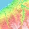Carte topographique Préfecture de Skhirate-Témara, altitude, relief