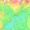 Carte topographique St. George, carte du relief, carte des altitudes