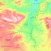 Carte topographique Beni Fouda, carte du relief, carte des altitudes