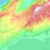 Carte topographique Boutlelis, altitude, relief