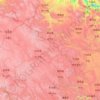 Carte topographique Golog Tibetan Autonomous Prefecture, carte du relief, carte des altitudes
