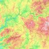 Carte topographique Ourense, carte du relief, carte des altitudes