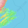 Carte topographique Cape Breton Regional Municipality, altitude, relief