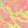 Carte topographique མཚོ་མོ་ངང་ལྷ་རིང་པོ། (班公错), carte du relief, carte des altitudes