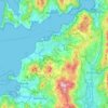 Carte topographique Vigo, carte du relief, carte des altitudes