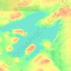Carte topographique Grand lac de l'Ours, altitude, relief