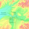 Carte topographique 海拉尔区, carte du relief, carte des altitudes