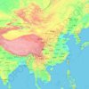 Carte topographique PRC, carte du relief, carte des altitudes