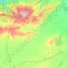 Carte topographique Ain Sfa, carte du relief, carte des altitudes