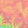 Carte topographique གཉའ་ལམ་རྫོང་ / 聂拉木县 / Nyalam, carte du relief, carte des altitudes