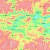 Carte topographique ལྷ་རྩེ་རྫོང་ / 拉孜县 / Lhatse, carte du relief, carte des altitudes