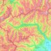 Carte topographique Valle d'Aosta, carte du relief, carte des altitudes